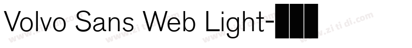 Volvo Sans Web Light字体转换